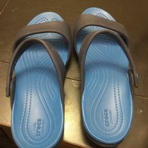 Blue sandals